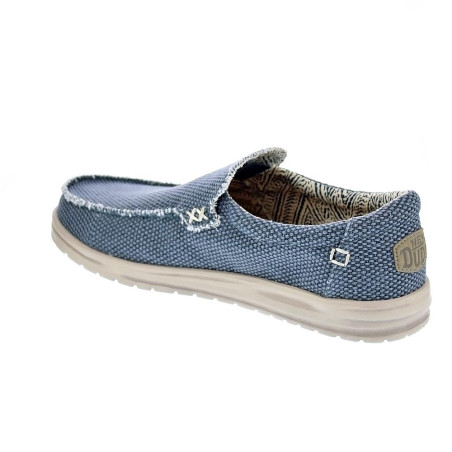 Mocasines Hey Dude zapatos Hombre modelo Mikka Braided Azul 
