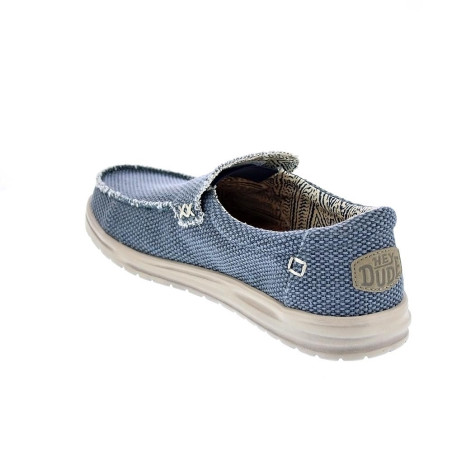 Mocasines Hey Dude zapatos Hombre modelo Mikka Braided Azul 