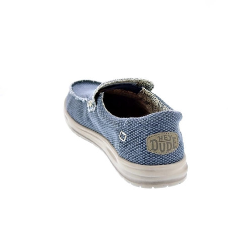 Mocasines Hey Dude zapatos Hombre modelo Mikka Braided Azul 