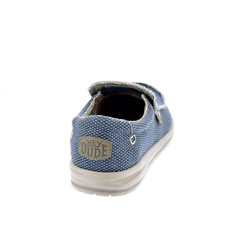 Mocasines Hey Dude zapatos Hombre modelo Mikka Braided Azul 