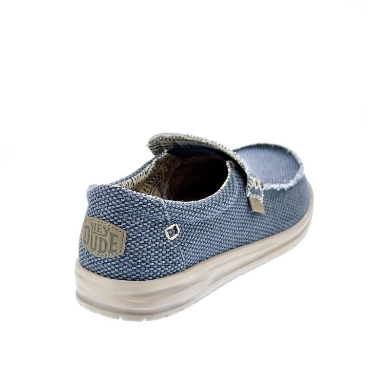 Mocasines Hey Dude zapatos Hombre modelo Mikka Braided Azul 