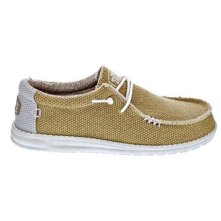 Mocasines Hey Dude zapatos Hombre modelo Wally Braided Amarillo 