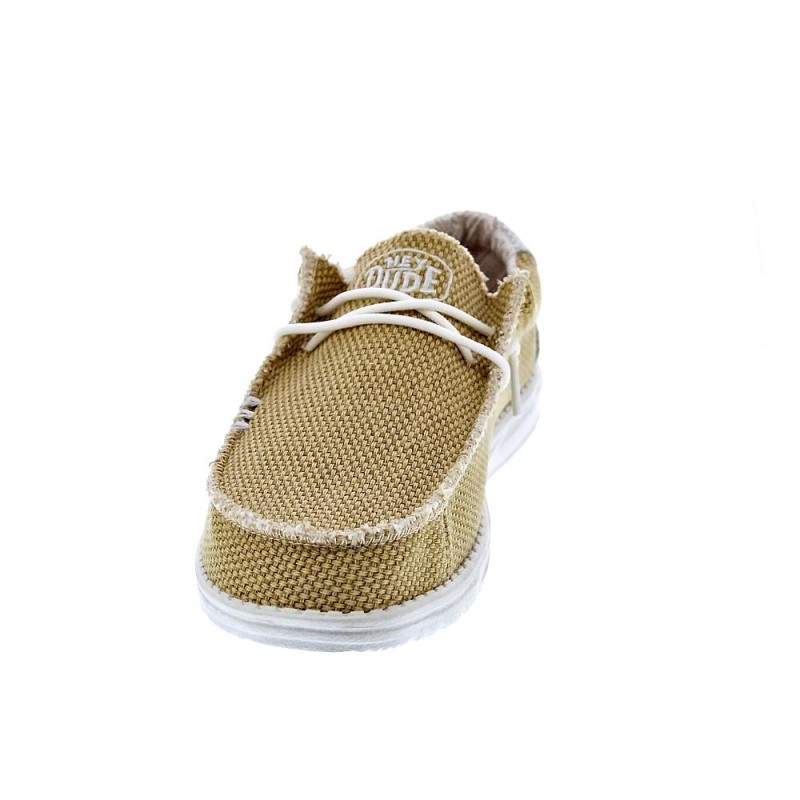 Mocasines Hey Dude zapatos Hombre modelo Wally Braided Amarillo 