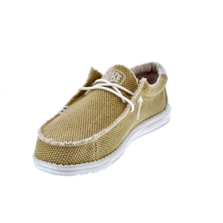 Mocasines Hey Dude zapatos Hombre modelo Wally Braided Amarillo 
