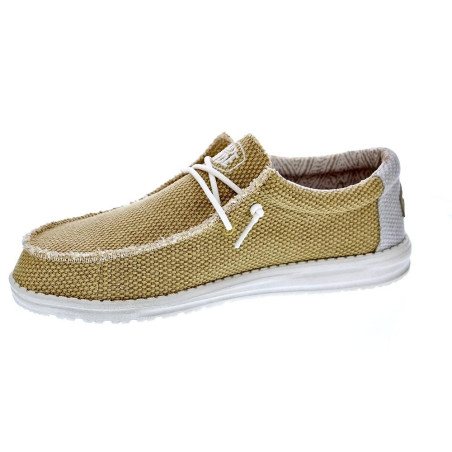 Mocasines Hey Dude zapatos Hombre modelo Wally Braided Amarillo 