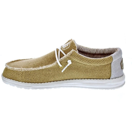 Mocasines Hey Dude zapatos Hombre modelo Wally Braided Amarillo 