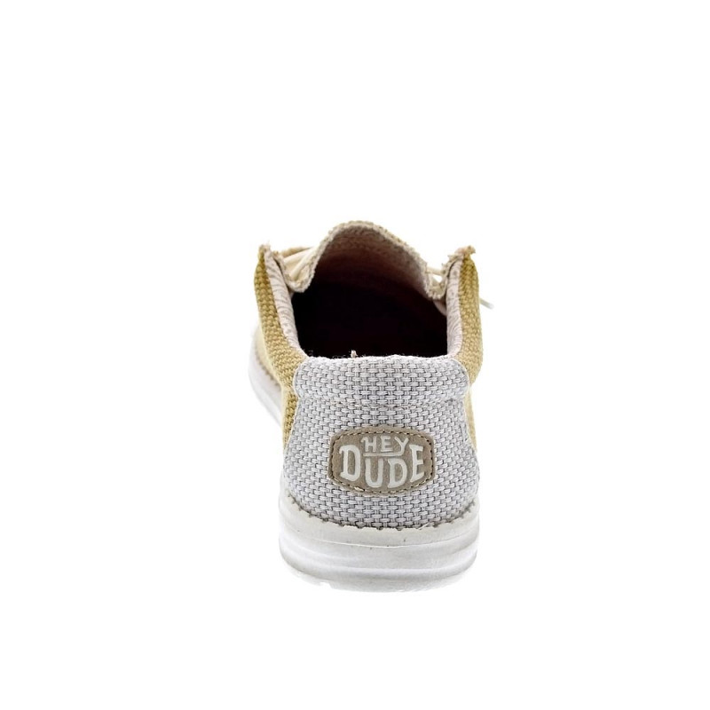 Mocasines Hey Dude zapatos Hombre modelo Wally Braided Amarillo 