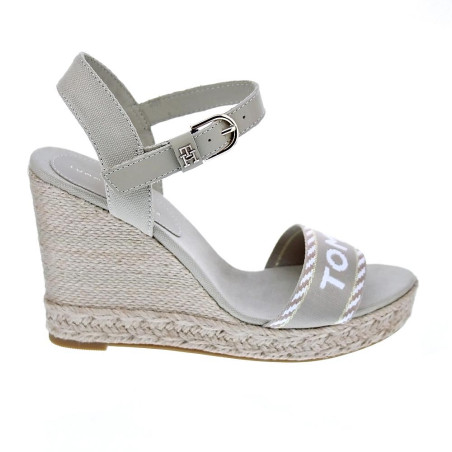 Sandalias Tommy Hilfiger zapatos Mujer modelo Seasonal Webbing Beige 