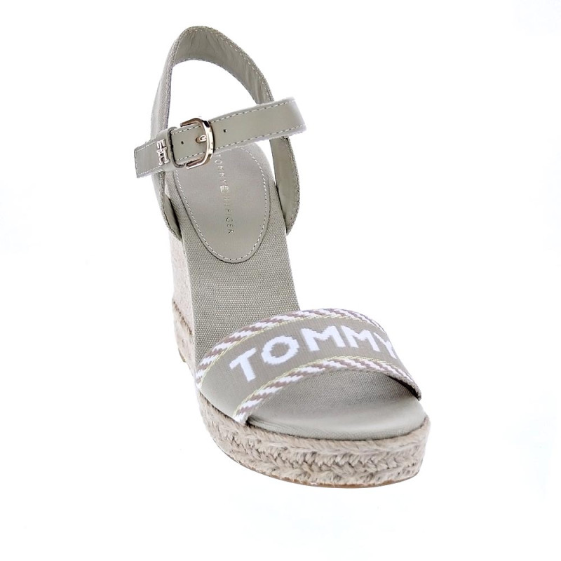 Sandalias Tommy Hilfiger zapatos Mujer modelo Seasonal Webbing Beige 