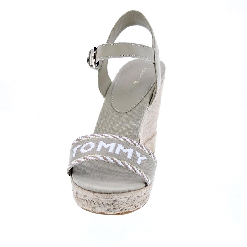 Sandalias Tommy Hilfiger zapatos Mujer modelo Seasonal Webbing Beige 