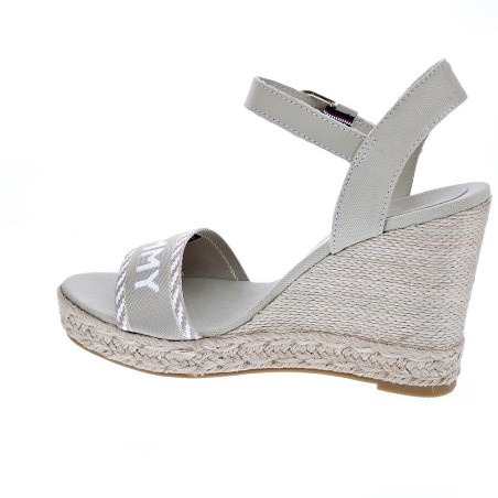 Sandalias Tommy Hilfiger zapatos Mujer modelo Seasonal Webbing Beige 