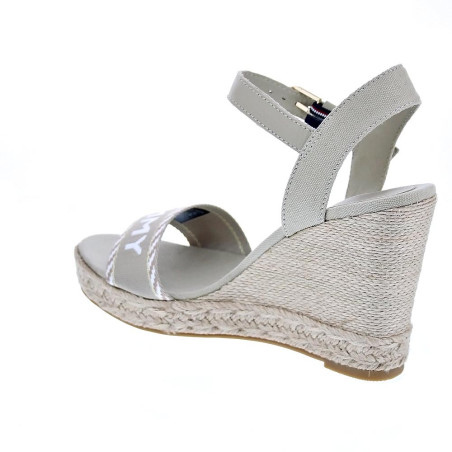 Sandalias Tommy Hilfiger zapatos Mujer modelo Seasonal Webbing Beige 