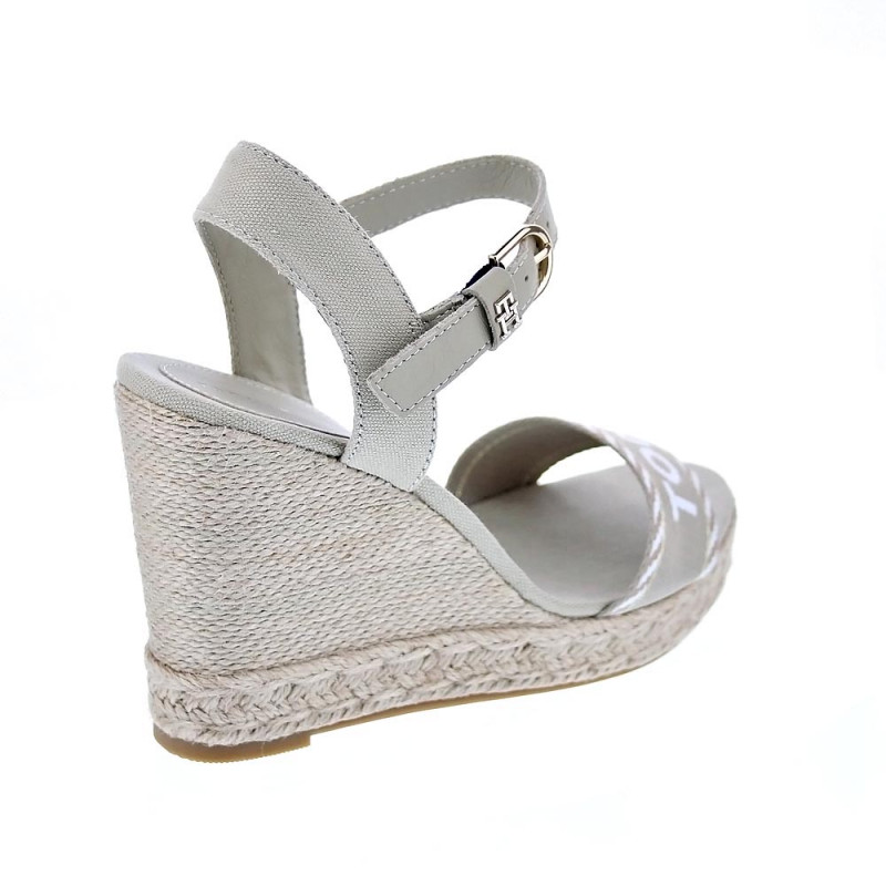Sandalias Tommy Hilfiger zapatos Mujer modelo Seasonal Webbing Beige 