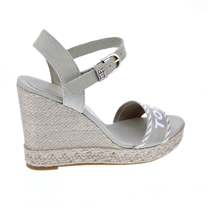 Sandalias Tommy Hilfiger zapatos Mujer modelo Seasonal Webbing Beige 