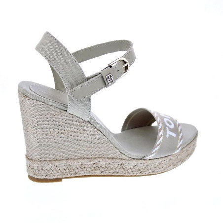 Sandalias Tommy Hilfiger zapatos Mujer modelo Seasonal Webbing Beige 