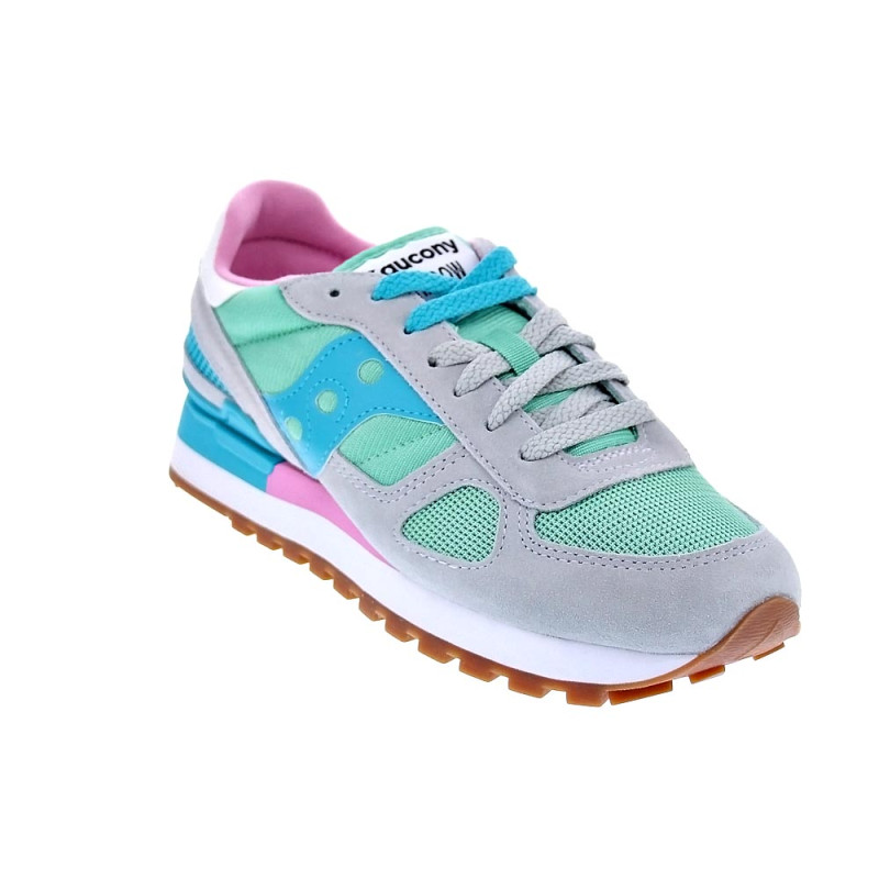Zapatillas Saucony zapatos Mujer modelo Shadow Original Verde 