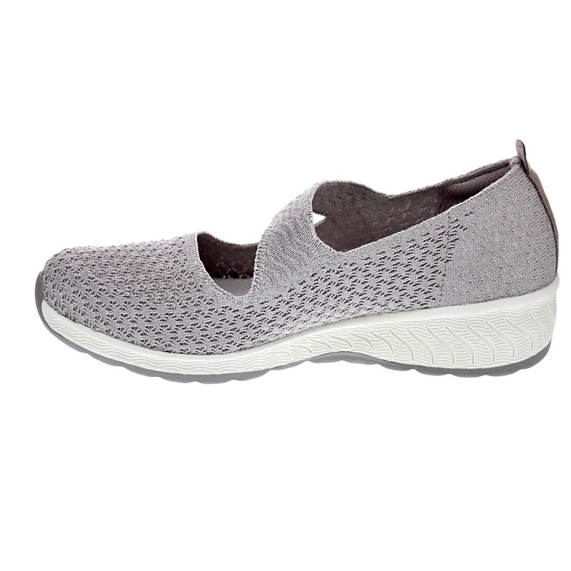 Bailarinas Skechers zapatos Mujer modelo Up-Lifted Plata 