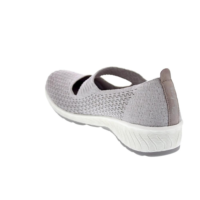 Bailarinas Skechers zapatos Mujer modelo Up-Lifted Plata 