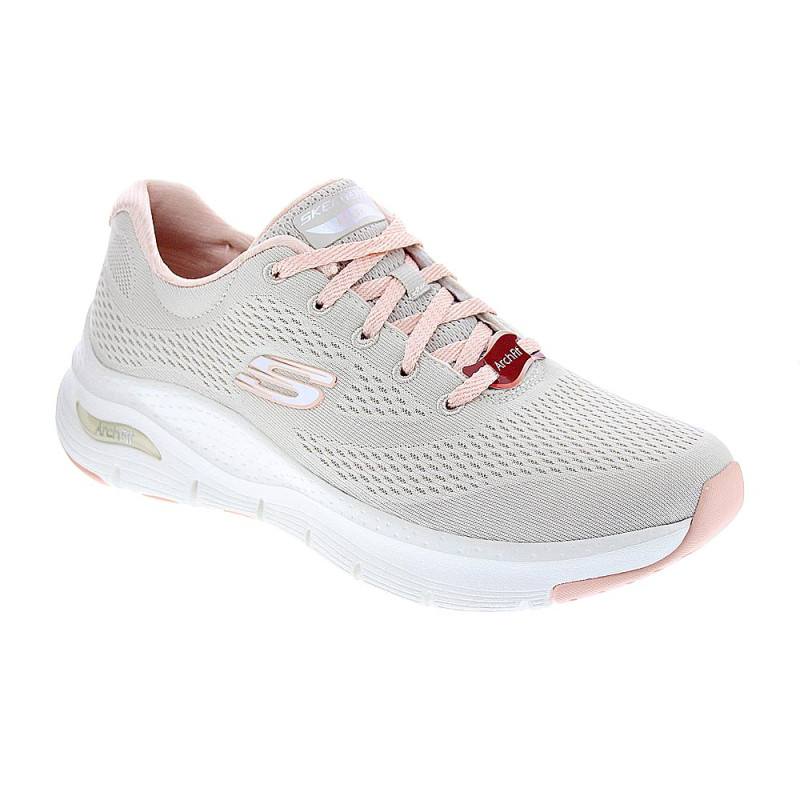 Zapatillas Skechers zapatos Mujer modelo Arch Fit Beige 