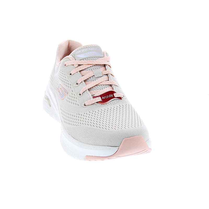 Zapatillas Skechers zapatos Mujer modelo Arch Fit Beige 