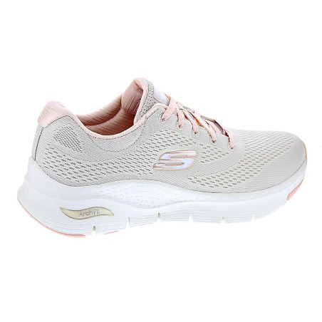 Zapatillas Skechers zapatos Mujer modelo Arch Fit Beige 