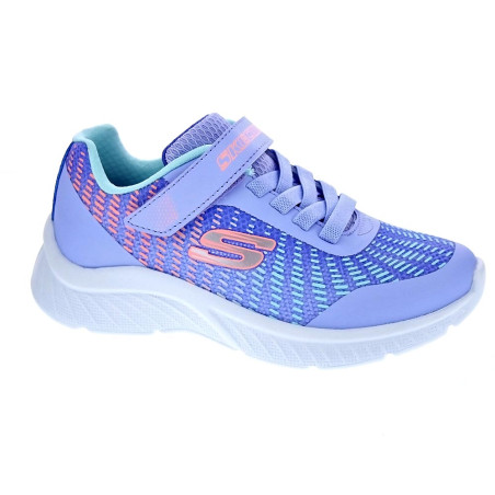 Zapatillas Skechers zapatos Niña modelo Microspec Azul 