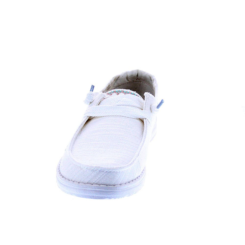 Mocasines Hey Dude zapatos Mujer modelo Wendy Blanco 