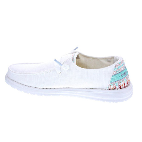 Mocasines Hey Dude zapatos Mujer modelo Wendy Blanco 