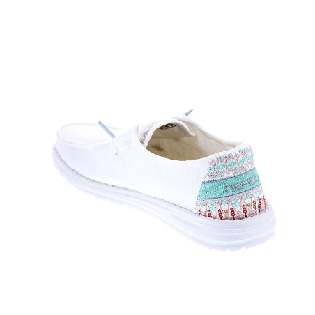 Mocasines Hey Dude zapatos Mujer modelo Wendy Blanco 