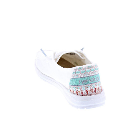 Mocasines Hey Dude zapatos Mujer modelo Wendy Blanco 