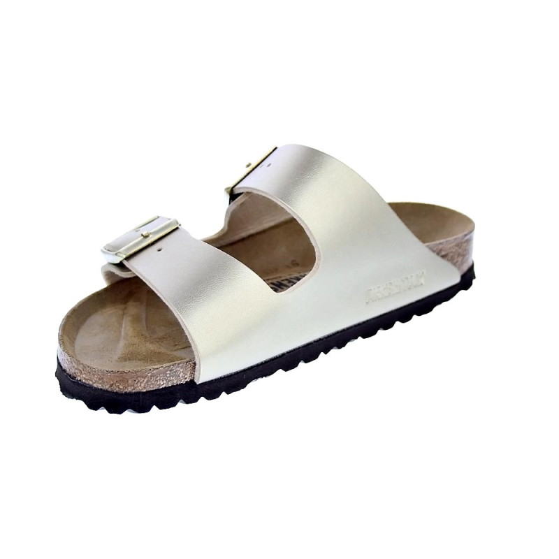 Sandalias Birkenstock zapatos Mujer modelo Arizona Oro 