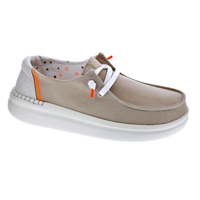 Mocasines Hey Dude zapatos Mujer modelo Wendy Rise Beige 