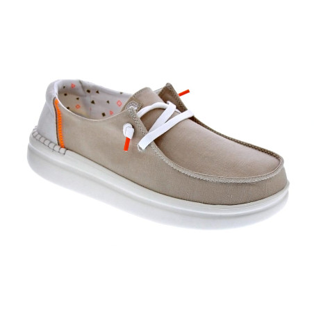 Mocasines Hey Dude zapatos Mujer modelo Wendy Rise Beige 