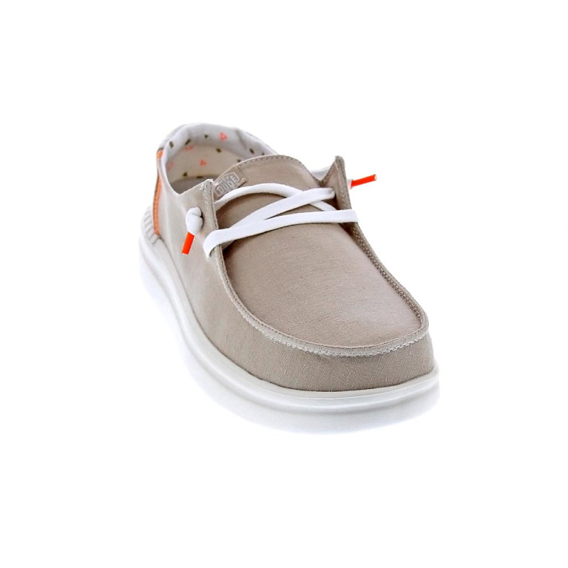 Mocasines Hey Dude zapatos Mujer modelo Wendy Rise Beige 