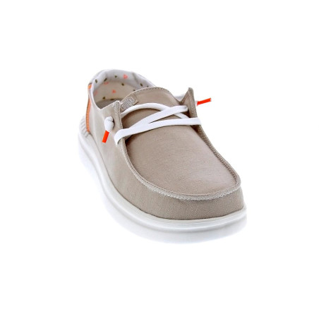 Mocasines Hey Dude zapatos Mujer modelo Wendy Rise Beige 