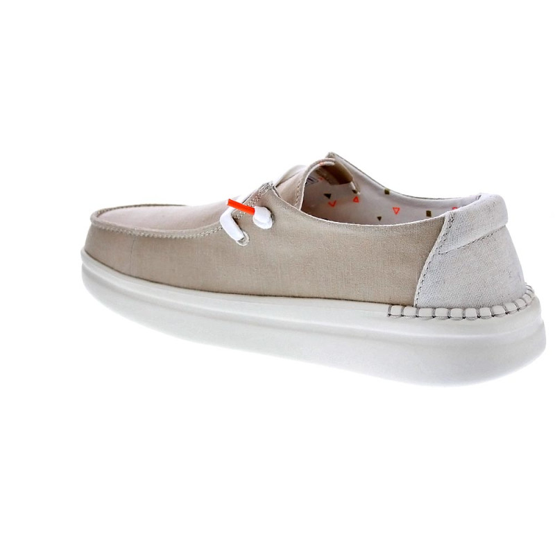 Mocasines Hey Dude zapatos Mujer modelo Wendy Rise Beige 