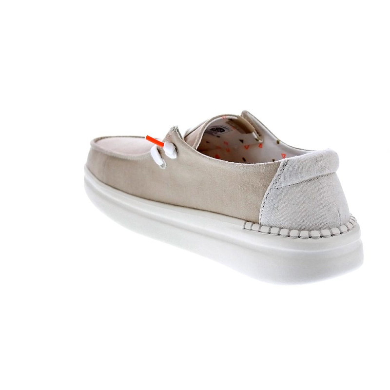 Mocasines Hey Dude zapatos Mujer modelo Wendy Rise Beige 
