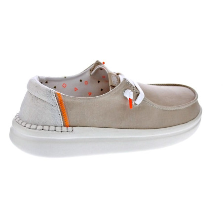 Mocasines Hey Dude zapatos Mujer modelo Wendy Rise Beige 