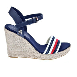 Sandalias Tommy Hilfiger zapatos Mujer modelo Corporate Wedge Azul 