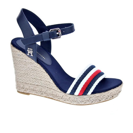 Sandalias Tommy Hilfiger zapatos Mujer modelo Corporate Wedge Azul 