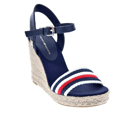 Sandalias Tommy Hilfiger zapatos Mujer modelo Corporate Wedge Azul 