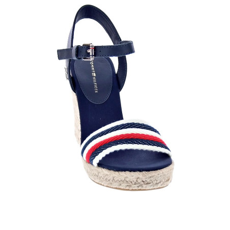 Sandalias Tommy Hilfiger zapatos Mujer modelo Corporate Wedge Azul 