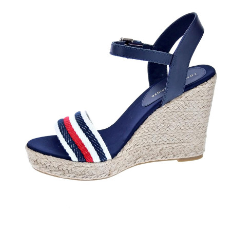 Sandalias Tommy Hilfiger zapatos Mujer modelo Corporate Wedge Azul 