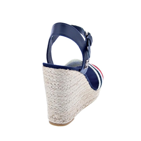 Sandalias Tommy Hilfiger zapatos Mujer modelo Corporate Wedge Azul 