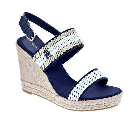 Sandalias Tommy Hilfiger zapatos Mujer modelo Golden Weebing Beige 