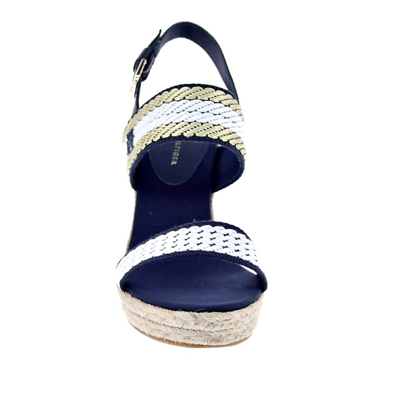 Sandalias Tommy Hilfiger zapatos Mujer modelo Golden Weebing Beige 