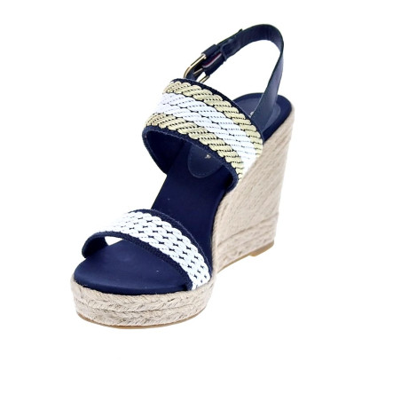 Sandalias Tommy Hilfiger zapatos Mujer modelo Golden Weebing Beige 