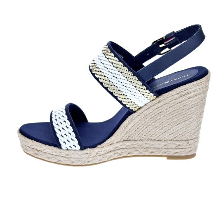 Sandalias Tommy Hilfiger zapatos Mujer modelo Golden Weebing Beige 