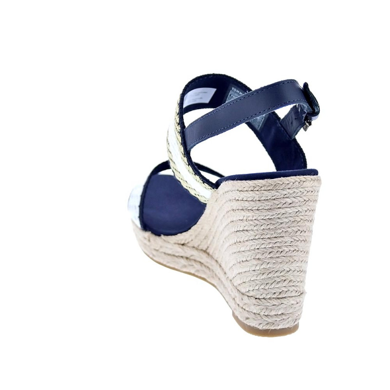 Sandalias Tommy Hilfiger zapatos Mujer modelo Golden Weebing Beige 