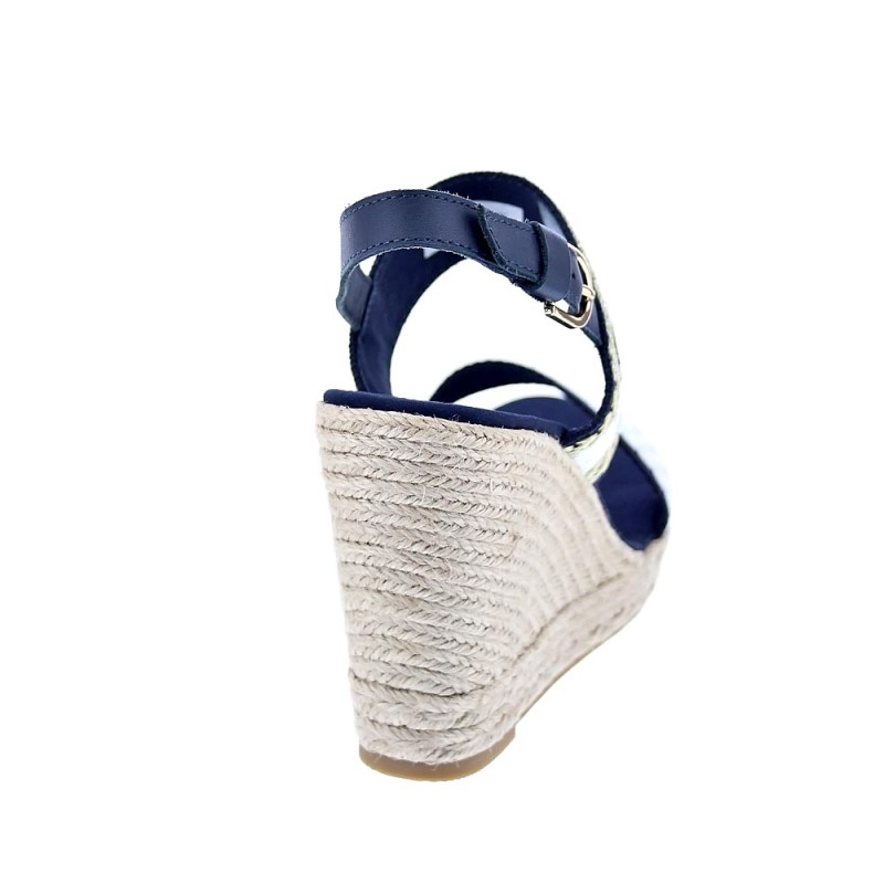 Sandalias Tommy Hilfiger zapatos Mujer modelo Golden Weebing Beige 